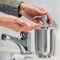 Stainless Steel Liquid Soap Dispenser Pump Bottle | Bathroom Vanity & Kitchen Sink,Holds Soap,Lotion & Sanitizer | Shiny